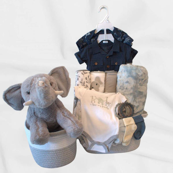 Baby Gift Basket: Safari